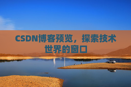 CSDN博客预览,探索技术世界的窗口